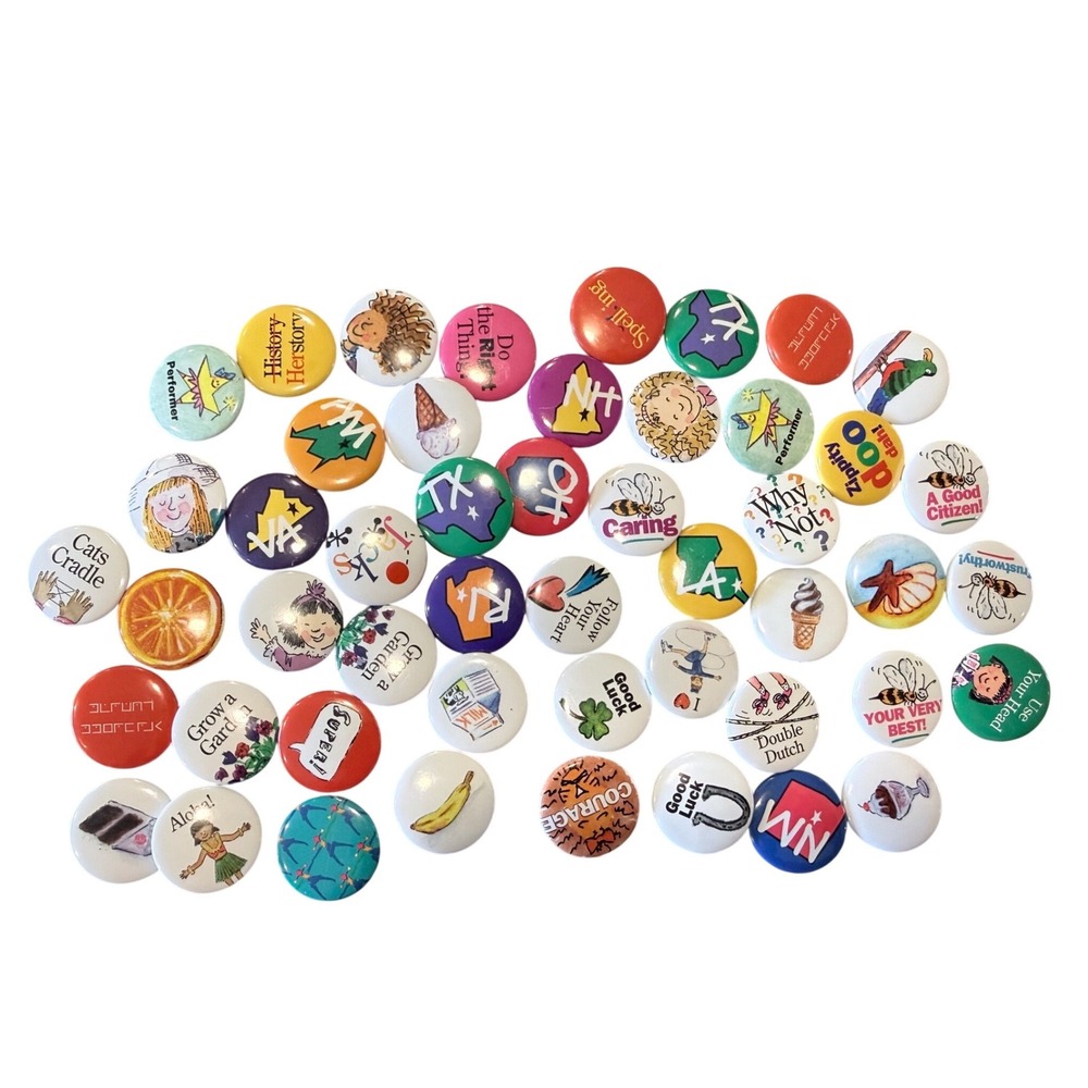 Vintage American Girl Pleasant Company Pinback Button Lot 1994 1995 Pins